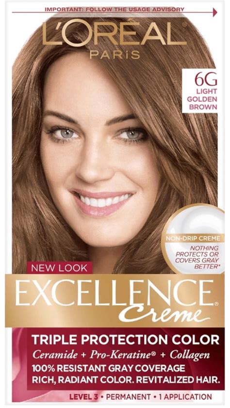 loreal hair colour light golden brown